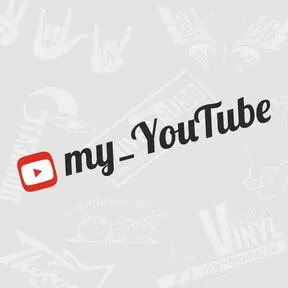 Виниловая наклейка Ссылка на YouTube