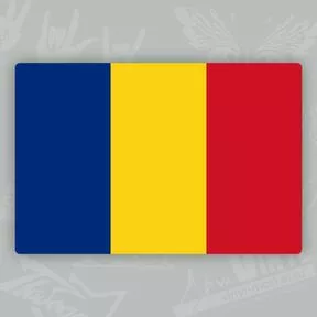 Наклейка с флагом Румынии