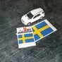 Наклейка с флагом Швеции