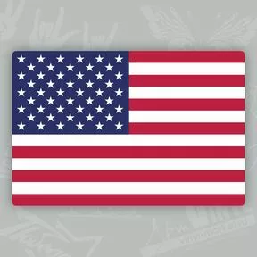 Наклейка с флагом США
