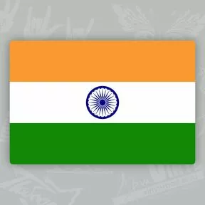 Наклейка Флаг Индии