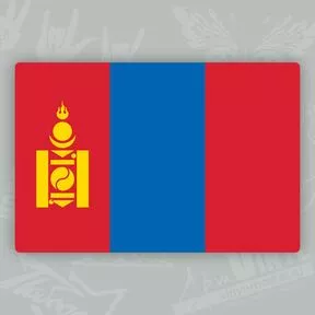 Наклейка Флаг Монголии