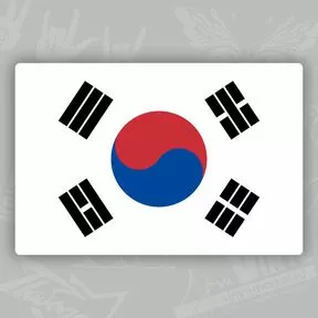 флаг наклейка Южная Корея