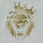 золотисто-медная наклейка Лев в короне