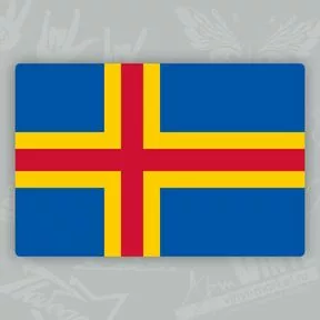 наклейка флаг Аландских островов
