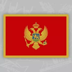 наклейка флаг Черногории