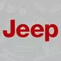 красная наклейка Jeep