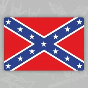 наклейка с флагом Конфедерации