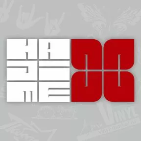 Наклейка на авто с новым логотипом Hajime