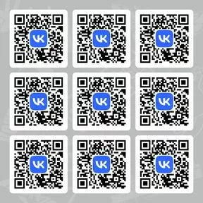 наклейка Вконтакте QR-код
