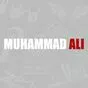 бело-красная наклейка Мухаммед Али