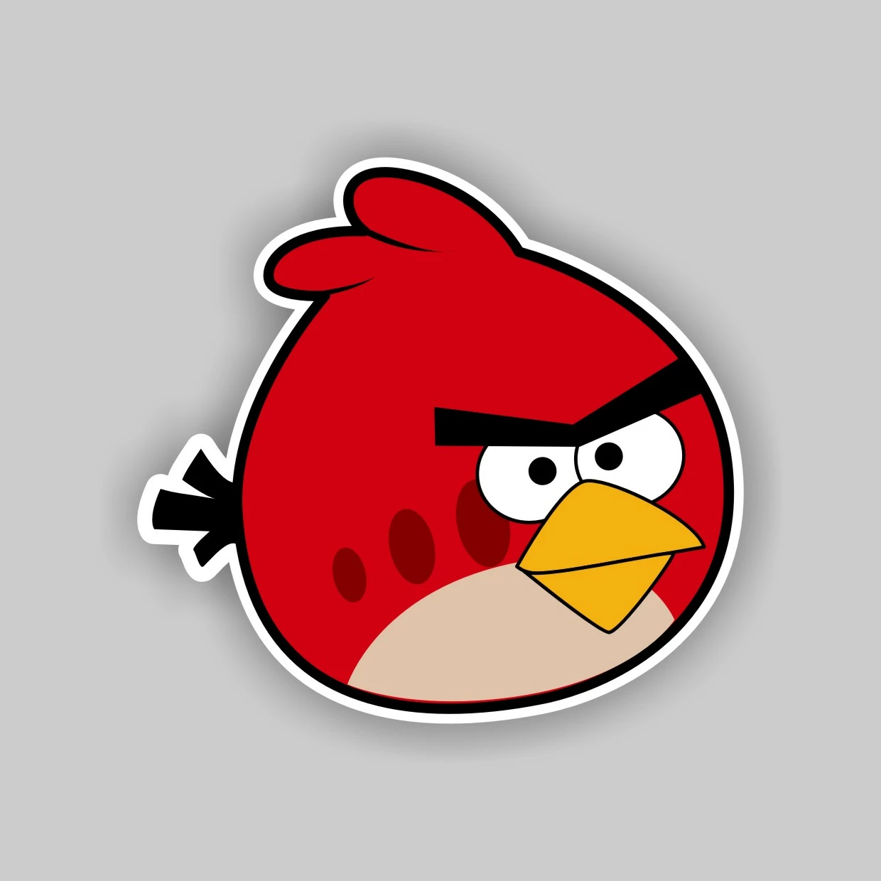 Виниловая наклейка Красная птица Angry Birds