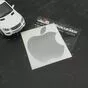 Наклейка Apple размером 9 х 11 см из серебристо-серой пленки